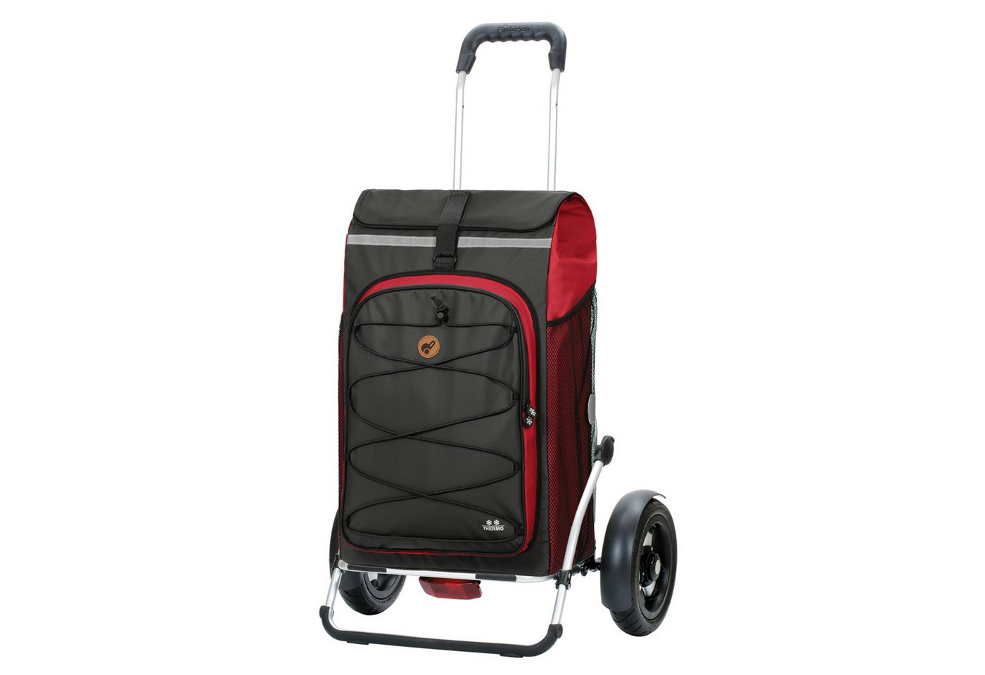 Andersen Einkaufstrolley Royal Shopper Plus Fado 2.1 rot, Thermofach 9 Liter, klappbar, belastbar bis 50kg, wasserabweisend von Andersen
