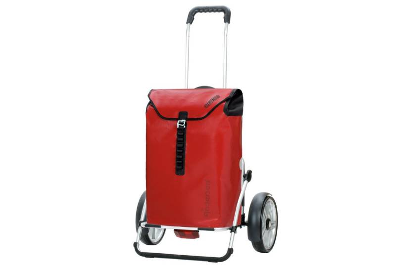 Andersen Einkaufstrolley Royal Shopper Plus Ortlieb rot, klappbare Ladefläche, belastbar bis 50kg von Andersen