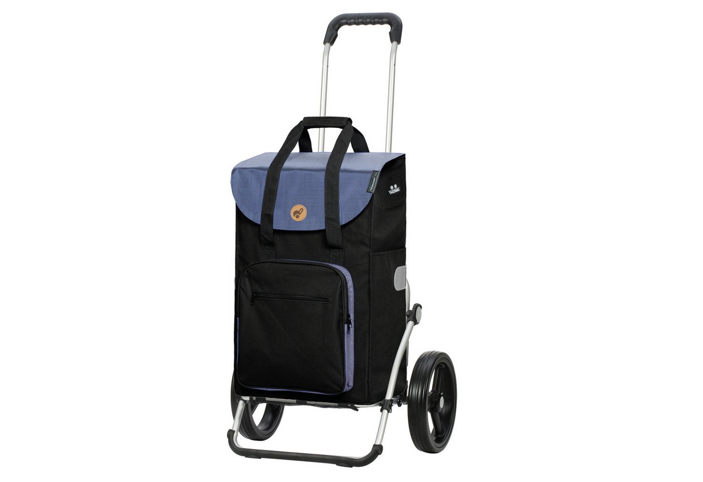 Andersen Einkaufstrolley Royal Shopper Wismar schwarz, Thermofach 15 Liter, klappbar, belastbar bis 50kg, wasserabweisend von Andersen