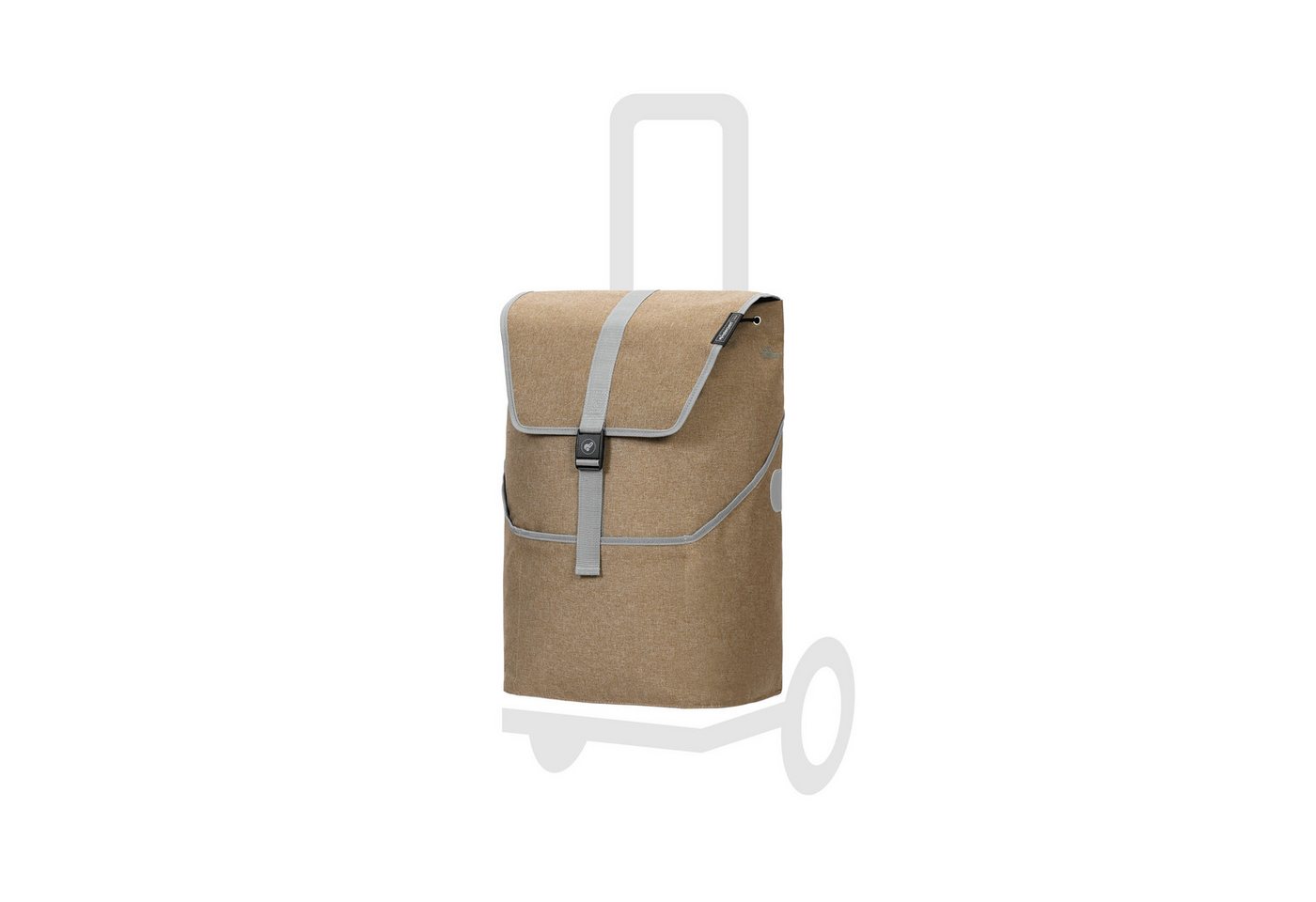 Andersen Einkaufstrolley Tasche Mikkel beige, Thermofach 14 Liter, wasserabweisend von Andersen
