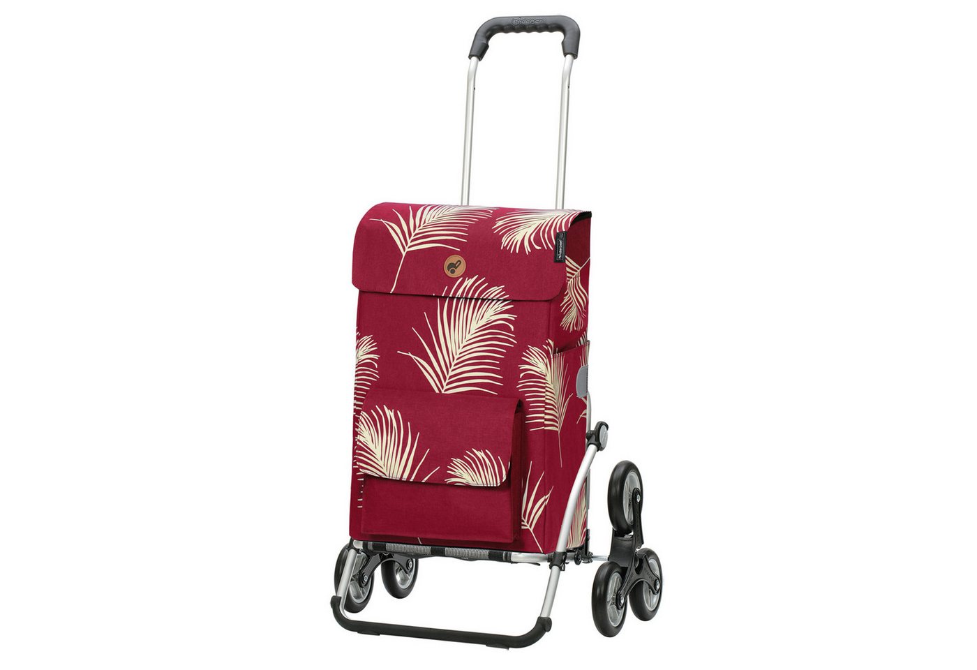 Andersen Einkaufstrolley Treppenst. Royal Sh. Signe rot, klappbare Ladefläche, belastbar bis 50kg, wasserabweisend von Andersen
