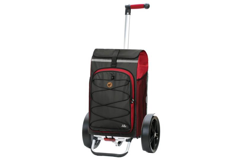 Andersen Einkaufstrolley Tura Shopper Fado 2.1 rot, Thermofach 9 Liter, klappbar, belastbar bis 50kg, wasserabweisend von Andersen