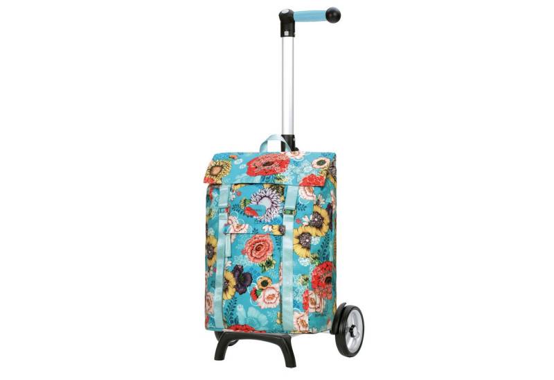 Andersen Einkaufstrolley Unus Shopper Fun Basil Bloom blau, belastbar bis 40kg von Andersen