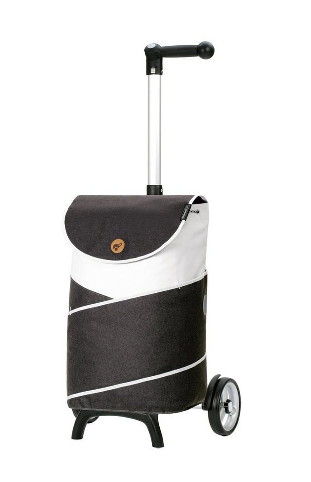 Andersen Einkaufstrolley Unus Shopper Fun mit Tasche Jarl in Anthrazit oder Blau, Made in Germany von Andersen