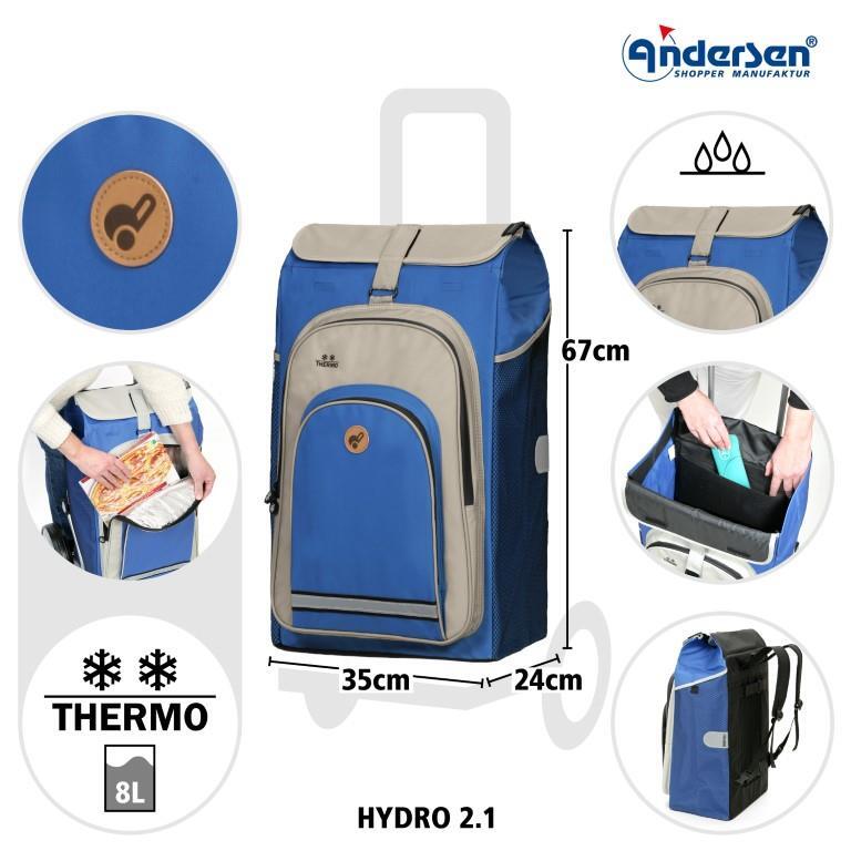 Andersen - HYDRO Einkaufstasche Hydro Blau Blau von Andersen