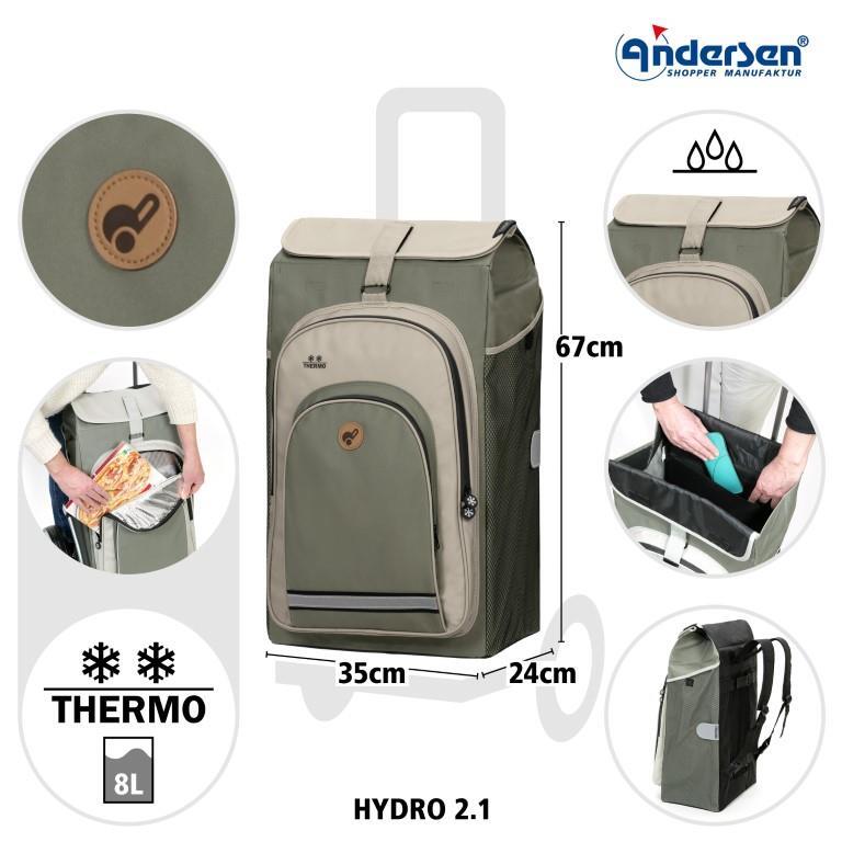 Andersen - HYDRO Einkaufstasche Hydro Grau Grau von Andersen