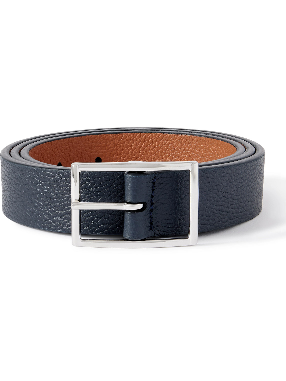 Anderson's - 3cm Reversible Full-Grain Leather Belt - Men - Blue - EU 100 Anderson's - 3cm Reversible Full-Grain Leather Belt - Men - Blue - EU 100 von Anderson's