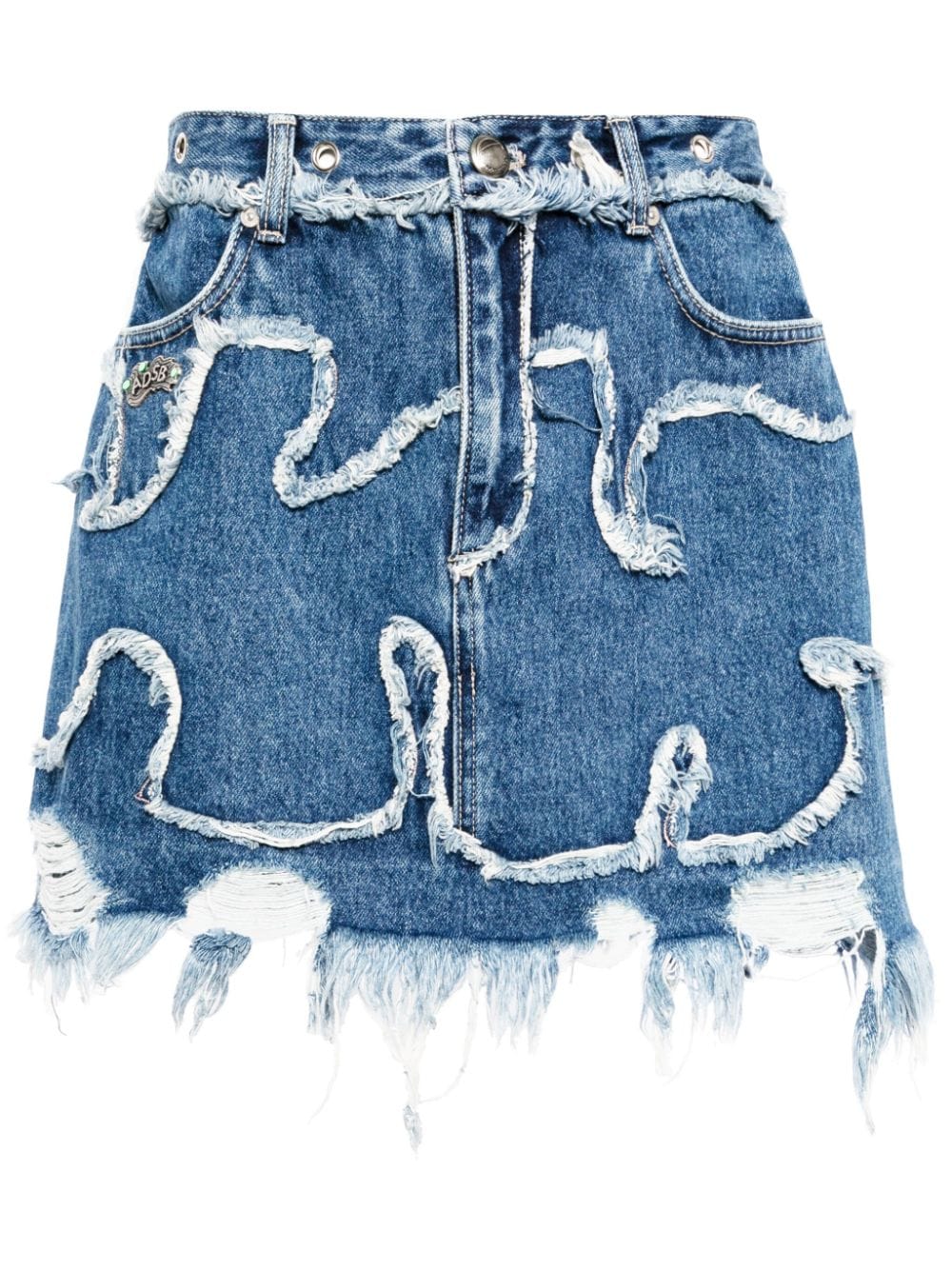 Andersson Bell Mioko Wave Jeansrock - Blau von Andersson Bell