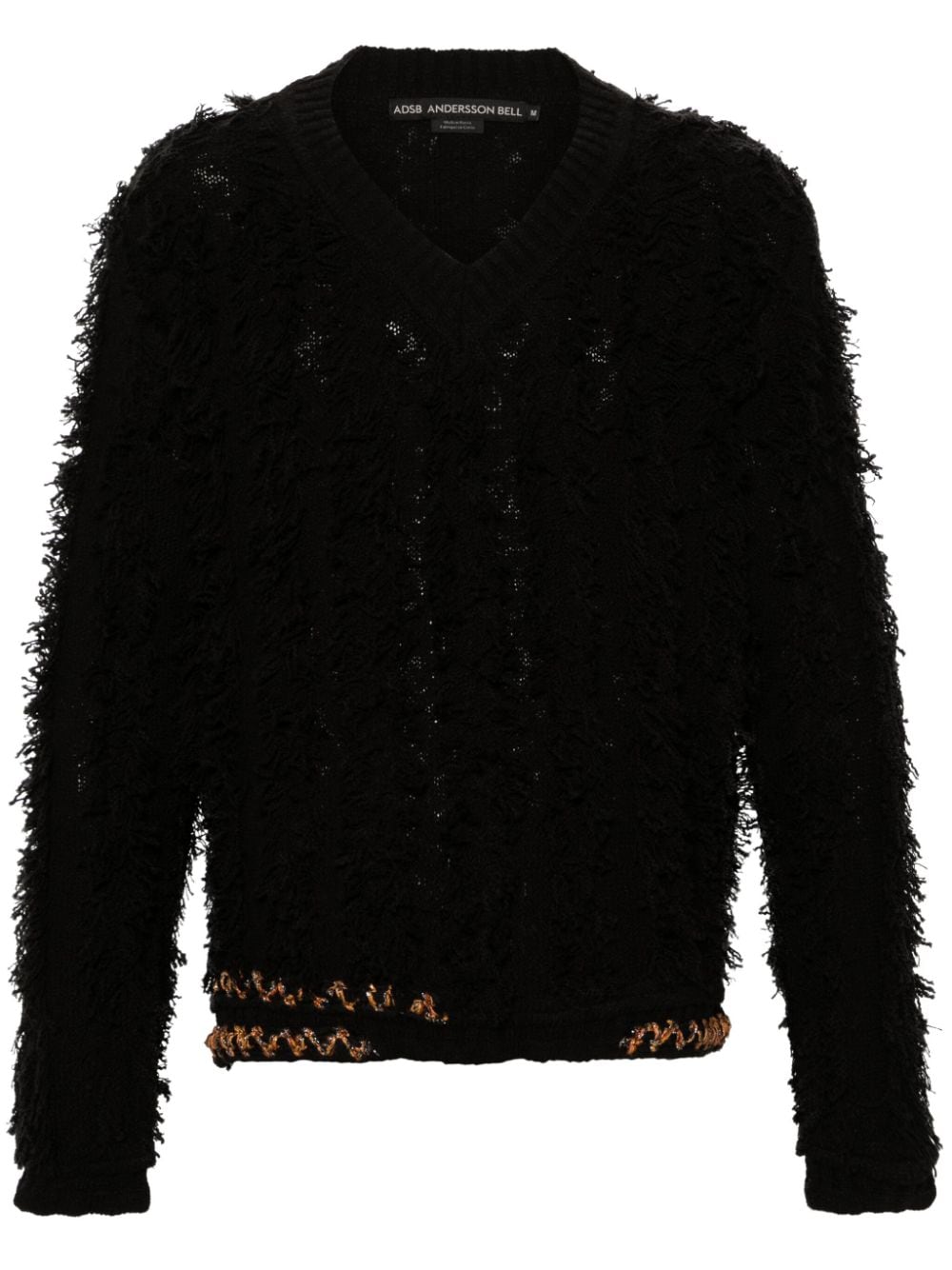 Andersson Bell Wings Pullover mit V-Ausschnitt - Schwarz von Andersson Bell