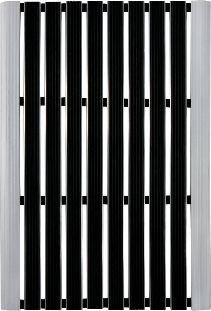 Andiamo Fußmatte "Alu-Türmatte Exclusive" rechteckig 10 mm Höhe Schmutzfangmatte, In- und Outdoor geeignet von Andiamo