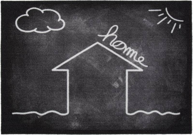 Andiamo Fußmatte "Heim, Made in Belgium" rechteckig 5 mm Höhe Schmutzfangmatte, mit Spruch, waschbar von Andiamo