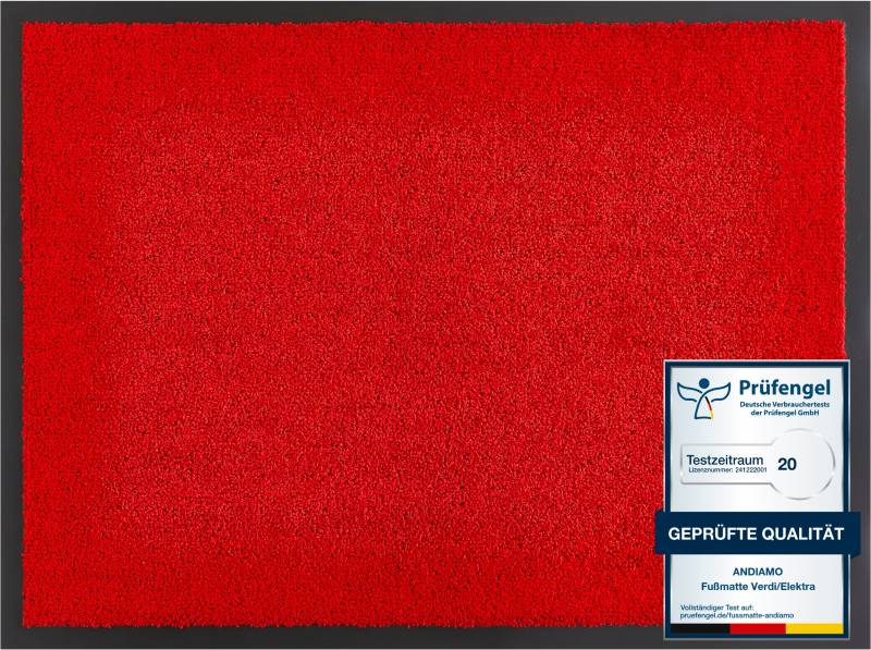Andiamo Fußmatte "Verdi, Made in Netherlands" rechteckig 6 mm Höhe Schmutzfangmatte, Eingangsmatte, rutschfest, strapazierfähig von Andiamo