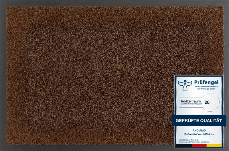 Andiamo Fußmatte "Verdi, Made in Netherlands" rechteckig 6 mm Höhe Schmutzfangmatte, Eingangsmatte, rutschfest, strapazierfähig von Andiamo