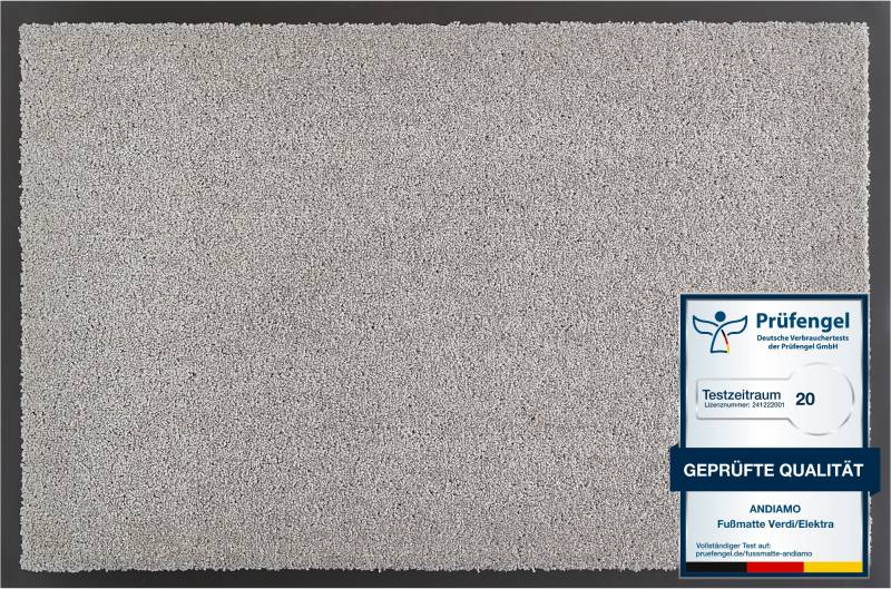 Andiamo Fußmatte "Verdi, Made in Netherlands" rechteckig 6 mm Höhe Schmutzfangmatte, Eingangsmatte, rutschfest, strapazierfähig von Andiamo
