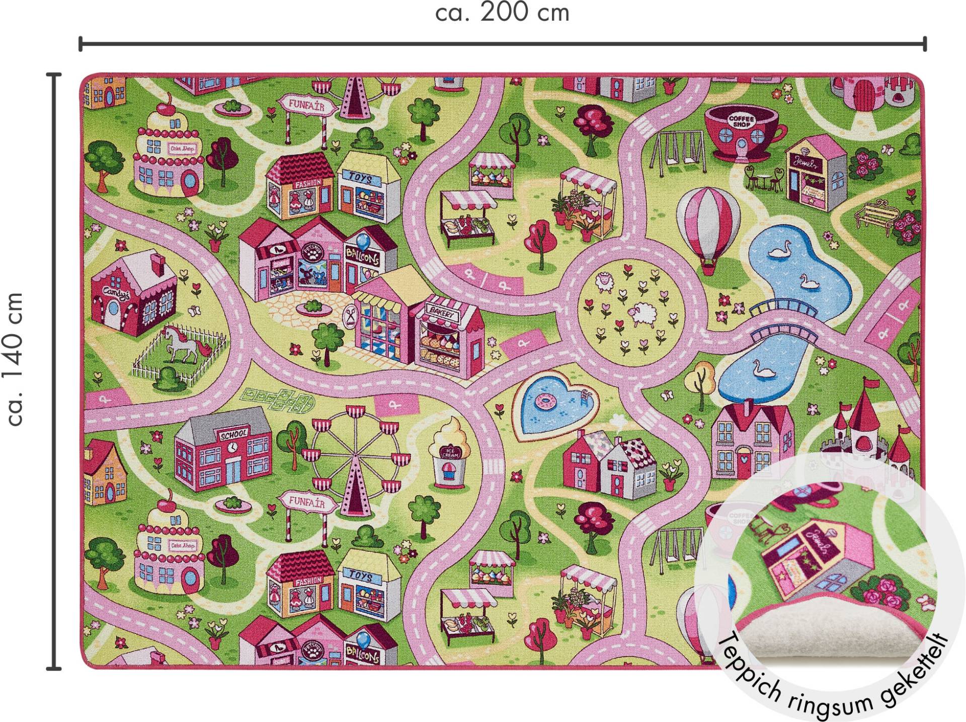 Andiamo Kinderteppich "Big City/Sweet Village", rechteckig von Andiamo