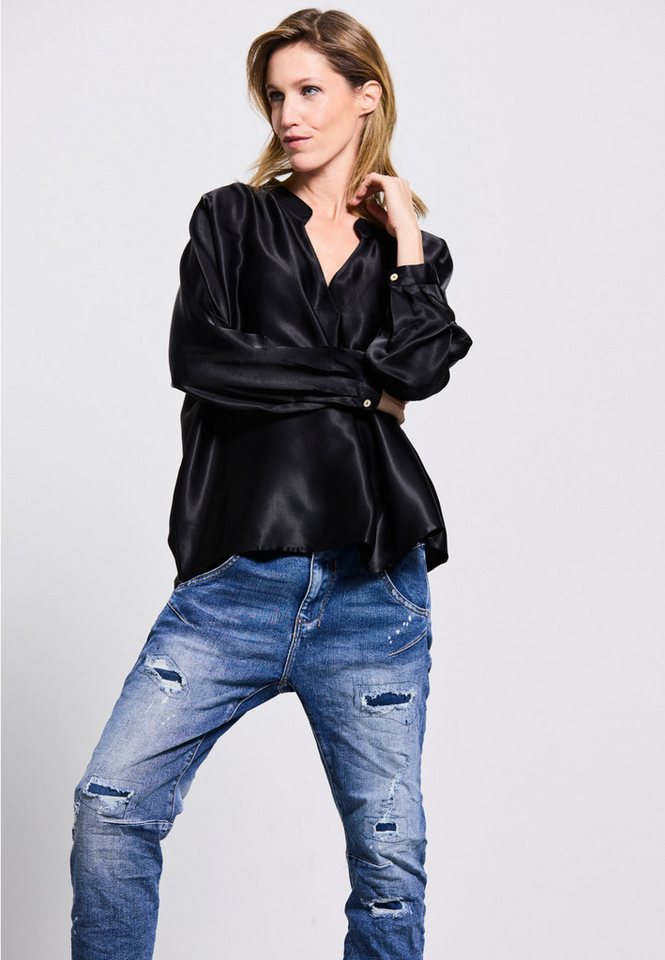 Andijamo-Fashion Schlupfbluse PURE ELEGANCE EDELSATIN von Andijamo-Fashion