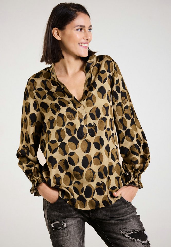 Andijamo-Fashion Schlupfbluse WILD DOT moderner Dot Print mit lässigem Schnitt von Andijamo-Fashion