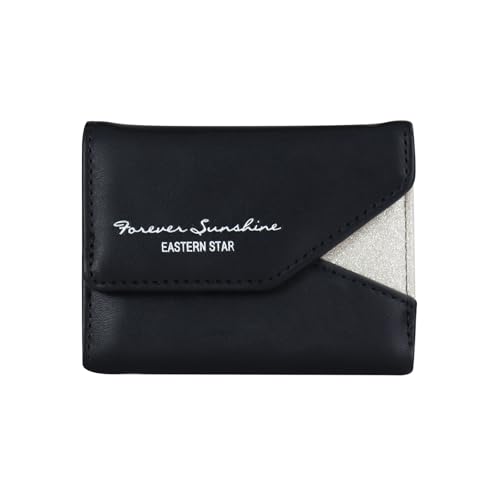 Andiker Damen Geldbörse, dreifach gefaltete PU Leder Geldbörsen für Frauen mit 1 Bargeldfach und 6 Kartenfächern für einfachen Zugriff, leichte tragbare kleine Brieftasche für Arbeit Einkaufen Reisen, von Andiker