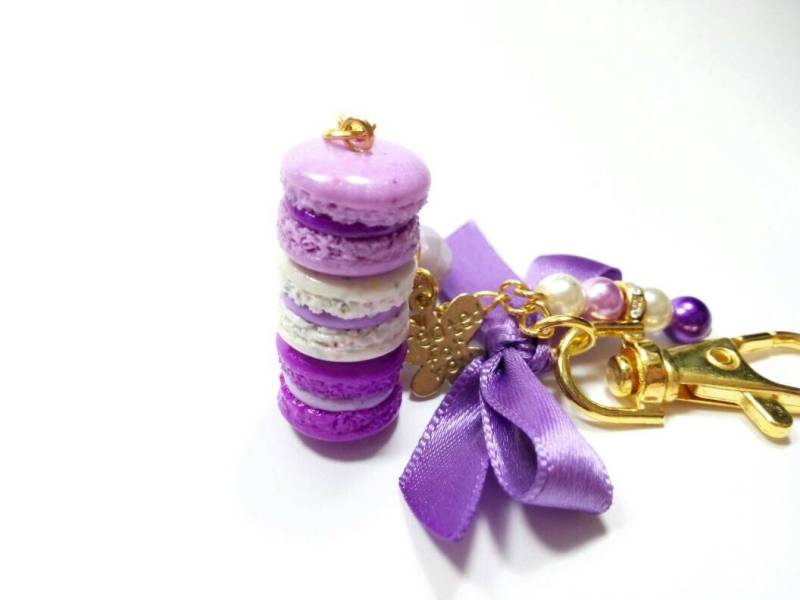 Macaron Planer Anhänger, Schlüsselanhänger, Geldbörse Charm, Schmuck, Schmuck von AndisaCharmsShop