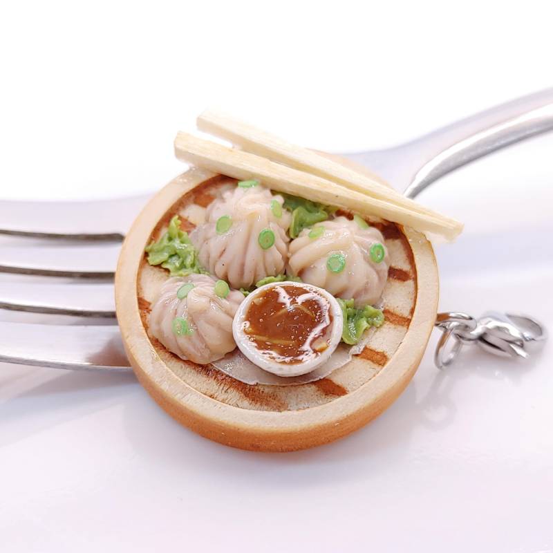 xiaolongbao Charme, Sonderanfertigung, Polymer Clay Schmuck von AndisaCharmsShop
