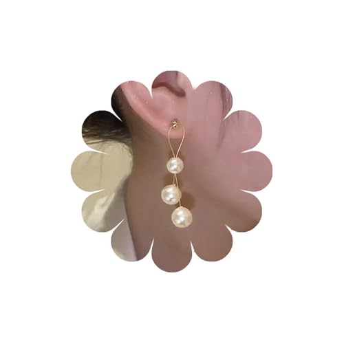 Andiyace Bohemian Perlen Anhänger Ohrringe Gold Perlen PerlenOhrringe Braut Hochzeit Ohrringe Damen Schmuck von Andiyace