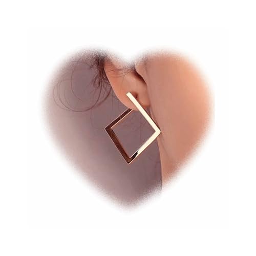 Andiyace Vintage Quadratische Ohrringe Damen Hohl QuadratischeOhrringe Gold QuadratischeOhrringe Geometrische Quadratische Schmuck für Damen und Mädchen Geschenke (Gold) von Andiyace