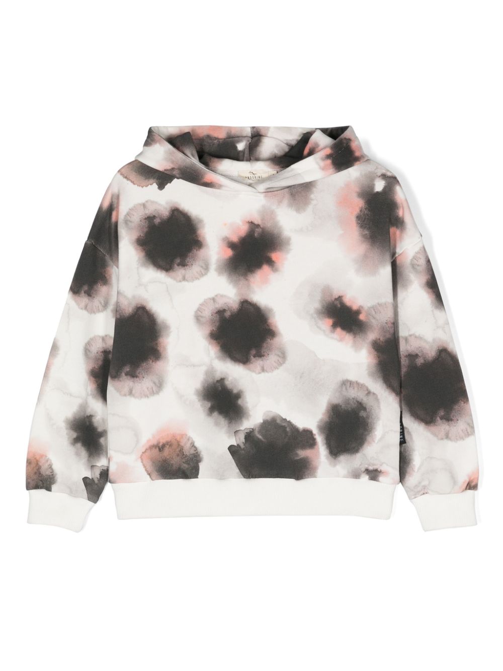 Andorine Hoodie mit abstraktem Print - Nude von Andorine