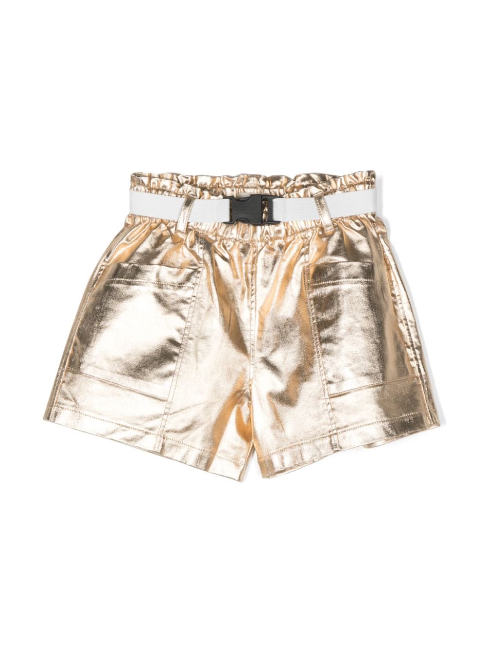 Andorine Shorts im Metallic-Look - Gold von Andorine