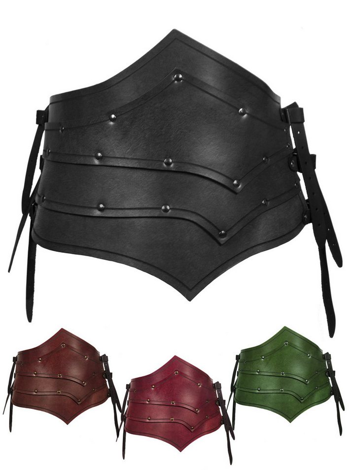 Andracor Ledergürtel Rüstgürtel - Assassine Asymetrischer Rüstgürtel für Schurken und Elfen von Andracor