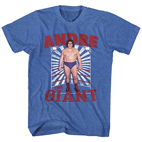 Andre The Giant Herren T-Shirt Gr. XL, Retro Royal Heather von Andre The Giant