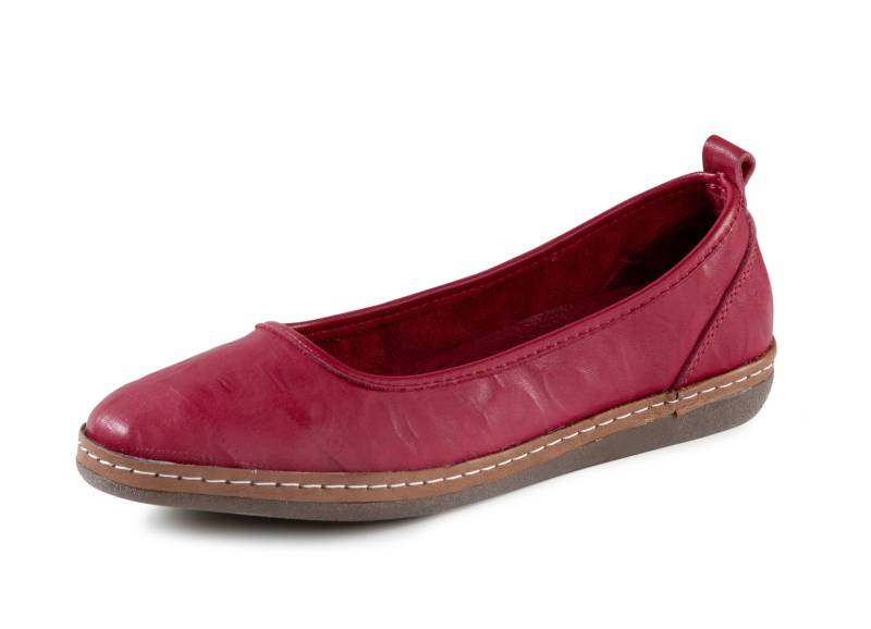 Andrea Conti, klassische Damen-Slipper, mit herausnehmbarem Fußbett, Rubinrot, Größe 41 von Andrea Conti