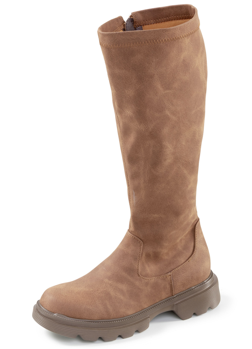 Andrea Conti, klassische Damen-Stiefel, mit Innenreißverschluss, Braun, Größe 40 von Andrea Conti