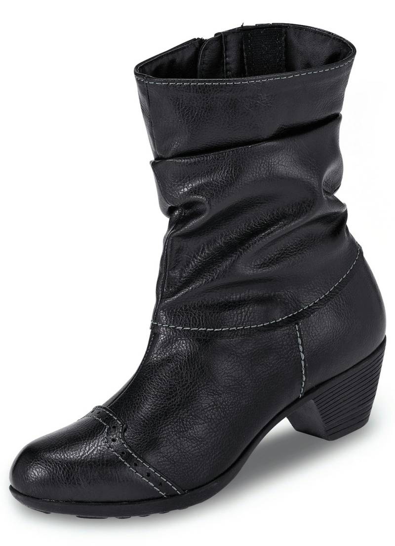 Andrea Conti, modische Damen-Stiefeletten, Winterschuhe, mit Reißverschluss, Schwarz, Größe 39 von Andrea Conti