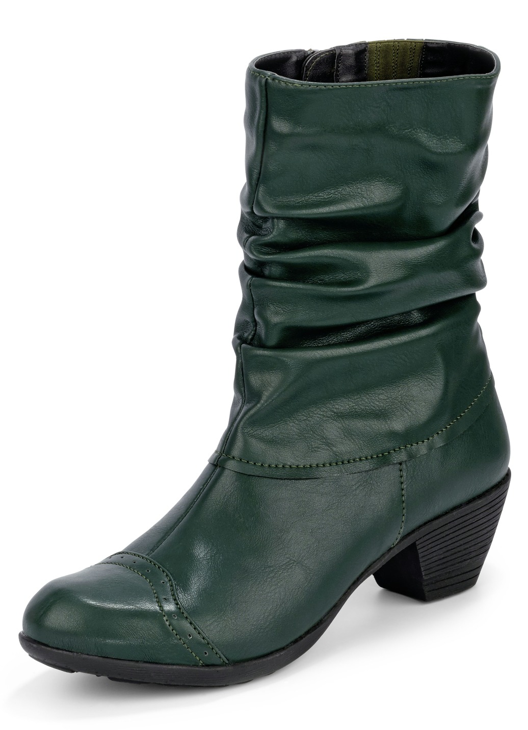 Andrea Conti, modische Damen-Stiefeletten, Winterschuhe, mit Reißverschluss, Tanne, Größe 37 von Andrea Conti