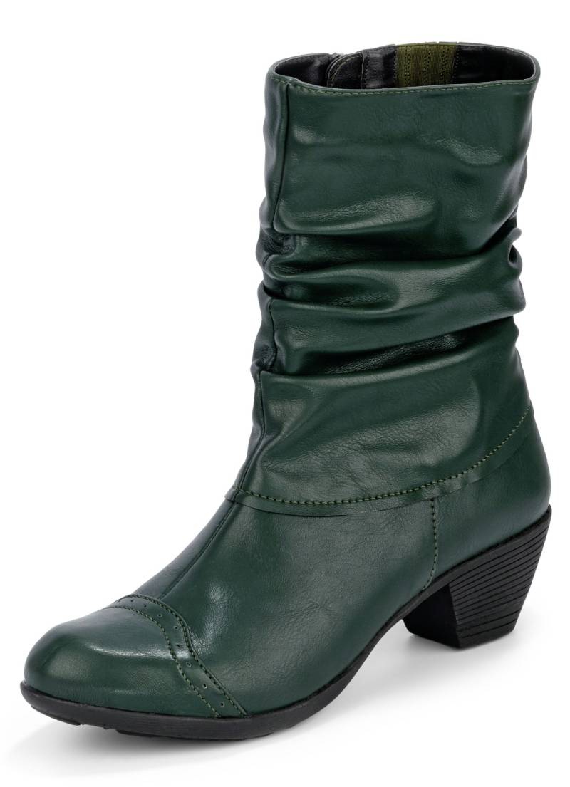 Andrea Conti, modische Damen-Stiefeletten, Winterschuhe, mit Reißverschluss, Tanne, Größe 38 von Andrea Conti