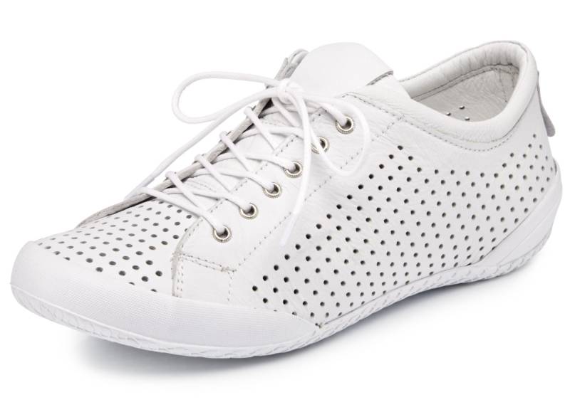 Andrea Conti, sommerliche Damen-Schnürschuhe, mit herausnehmbarem Fußbett, Weiss, Größe 36 Andrea Conti, sommerliche Damen-Schnürschuhe, mit herausnehmbarem Fußbett, Weiss, Größe 36 von Andrea Conti