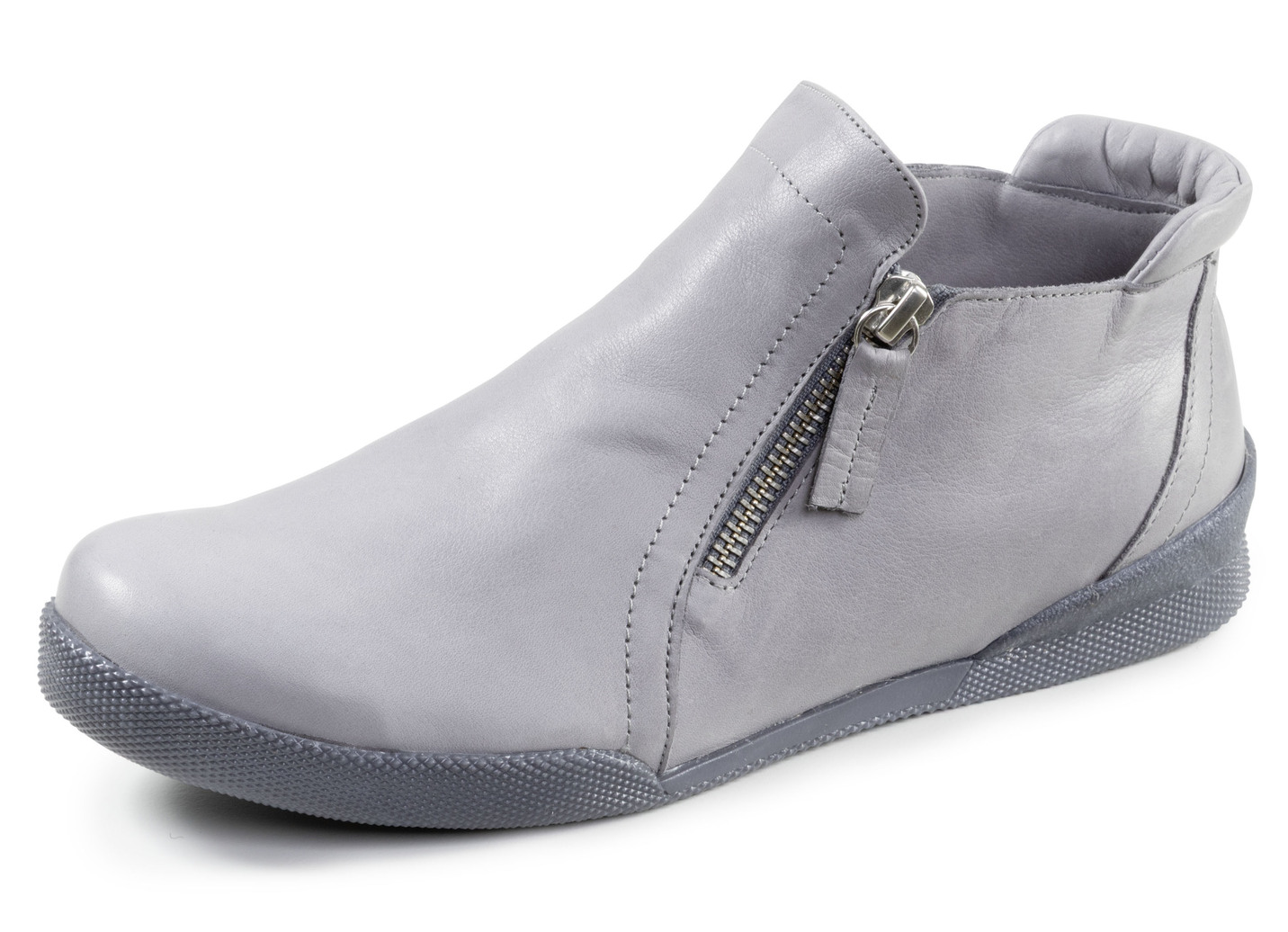 Andrea Conti, sportliche Damen-Boots, mit herausnehmbarem Fußbett, Hellgrau, Größe 40 von Andrea Conti