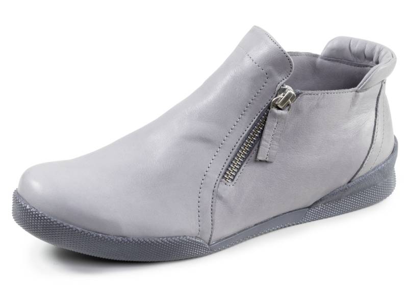 Andrea Conti, sportliche Damen-Boots, mit herausnehmbarem Fußbett, Hellgrau, Größe 41 von Andrea Conti