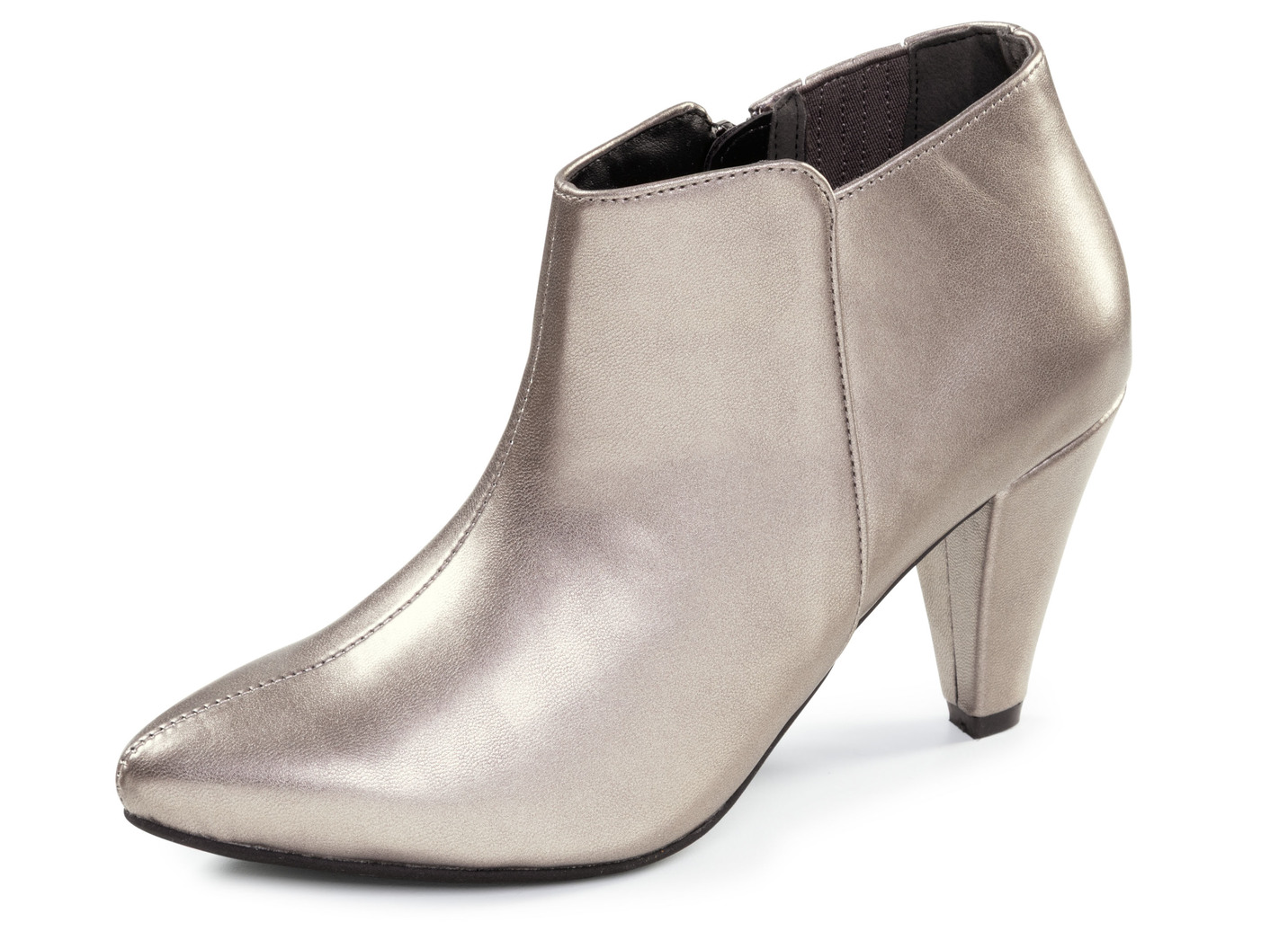 Andrea Conti, trendige Damen-Stiefeletten, mit Reißverschluss, Altsilber, Größe 39 von Andrea Conti