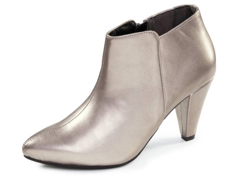 Andrea Conti, trendige Damen-Stiefeletten, mit Reißverschluss, Altsilber, Größe 40 von Andrea Conti