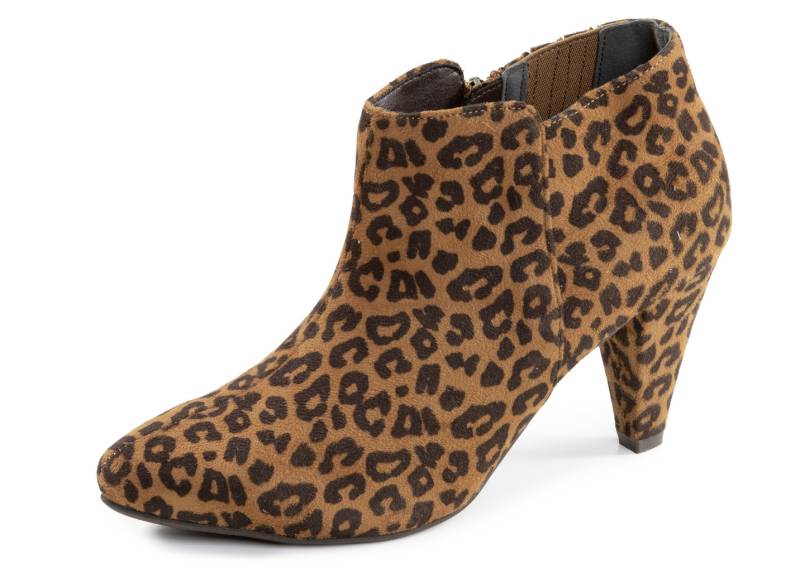 Andrea Conti, trendige Damen-Stiefeletten, mit Reißverschluss, Braun-Schwarz, Größe 37 von Andrea Conti