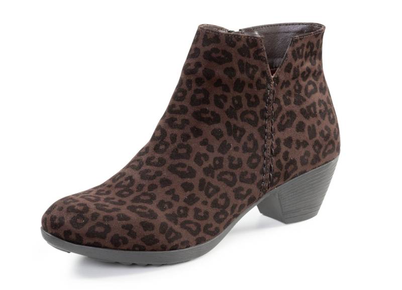 Andrea Conti, trendige Damen-Stiefeletten, mit Reißverschluss, Braun-Schwarz, Größe 41 von Andrea Conti