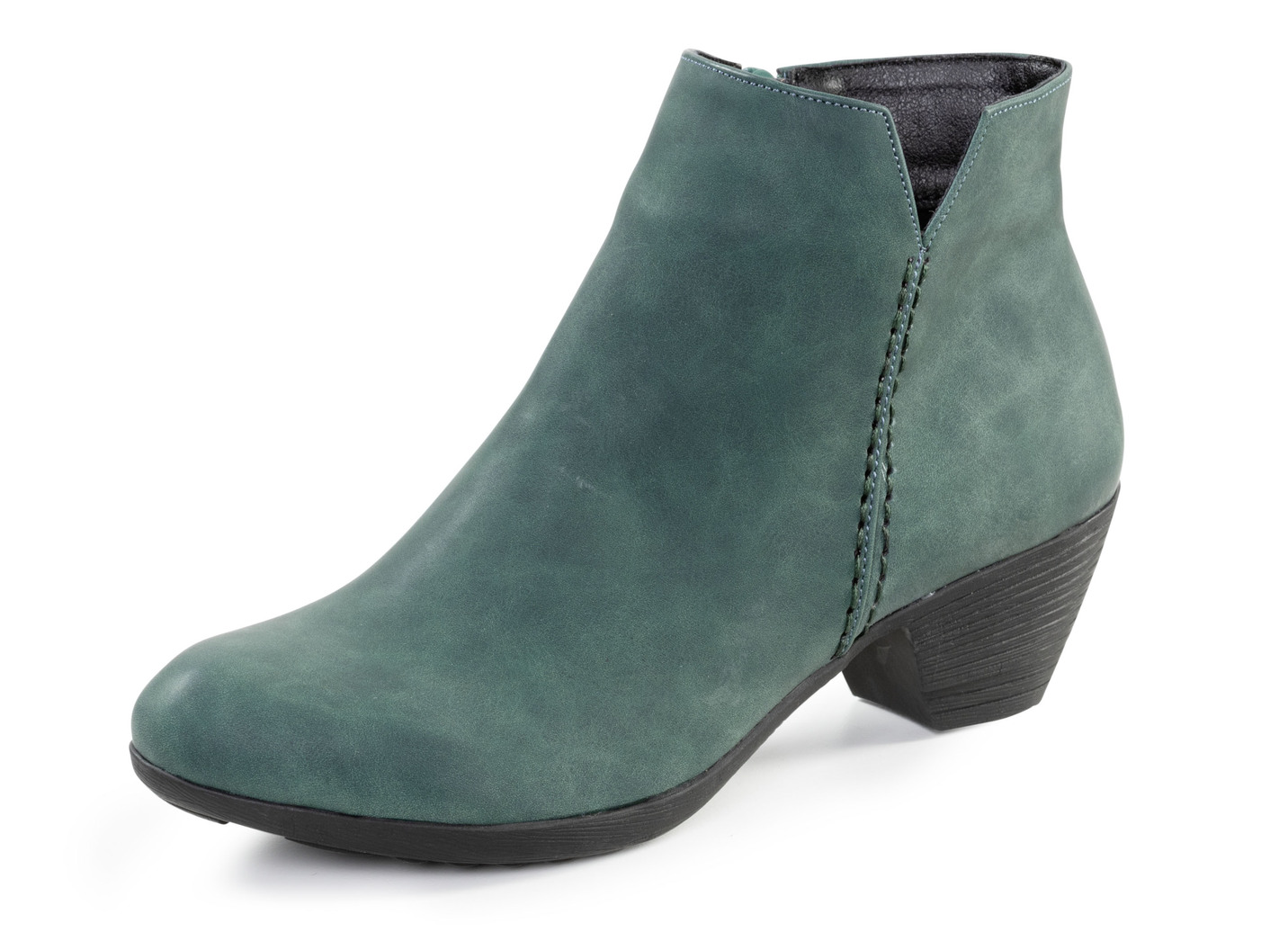 Andrea Conti, trendige Damen-Stiefeletten, mit Reißverschluss, Petrol, Größe 38 von Andrea Conti