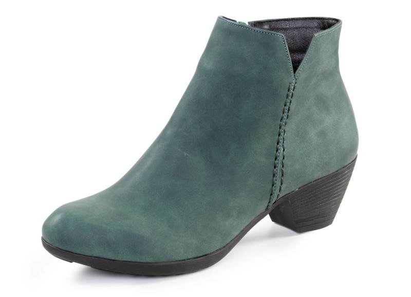 Andrea Conti, trendige Damen-Stiefeletten, mit Reißverschluss, Petrol, Größe 40 von Andrea Conti