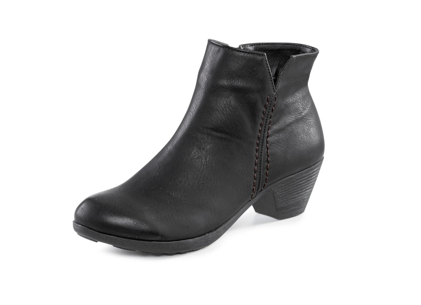 Andrea Conti, trendige Damen-Stiefeletten, mit Reißverschluss, Schwarz, Größe 37 von Andrea Conti