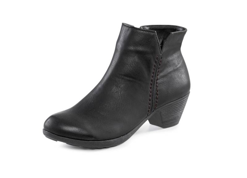 Andrea Conti, trendige Damen-Stiefeletten, mit Reißverschluss, Schwarz, Größe 41 von Andrea Conti