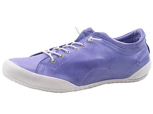 Andrea Conti 0340559 Damen Schnürer Leder Halbschuhe, Größe:38 EU, Farbe:Lila von Andrea Conti