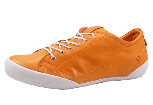 Andrea Conti 0340559 Damen Schnürer Leder Halbschuhe, Größe:38 EU, Farbe:Orange von Andrea Conti