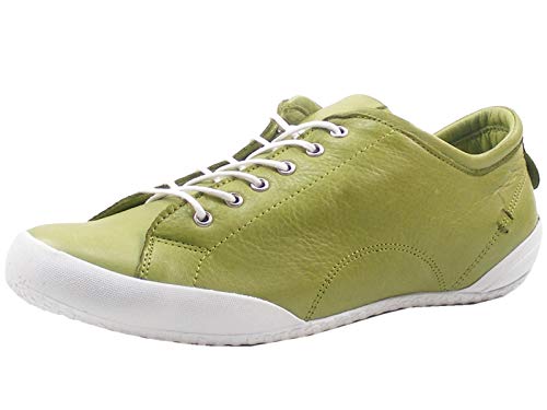 Andrea Conti 0340559 Damen Schnürer Leder Halbschuhe, Größe:39 EU, Farbe:Grün von Andrea Conti