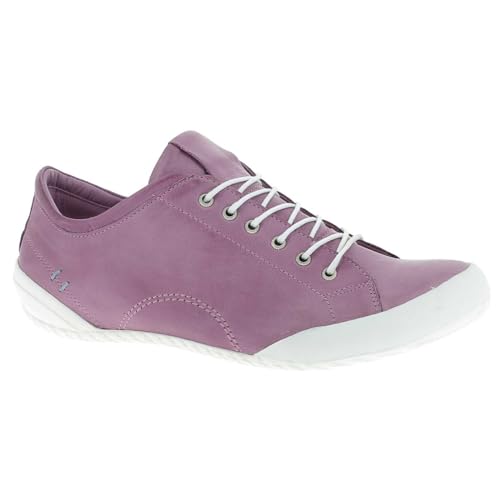 Andrea Conti 0340559 Damen Schnürer Leder Halbschuhe Sneaker, Größe:38 EU, Farbe:Lila von Andrea Conti